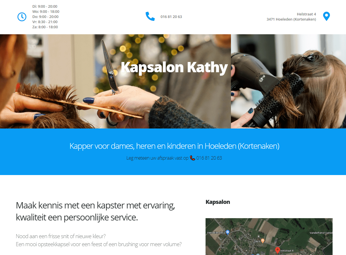 Website Kapsalon Kathy: www.kapsalon-kathy.be