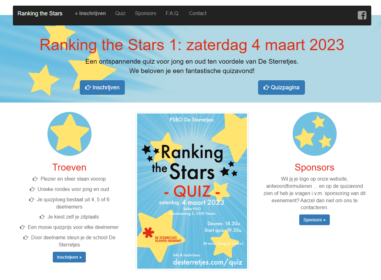Website Ranking the Stars: www.desterretjes.com/quiz