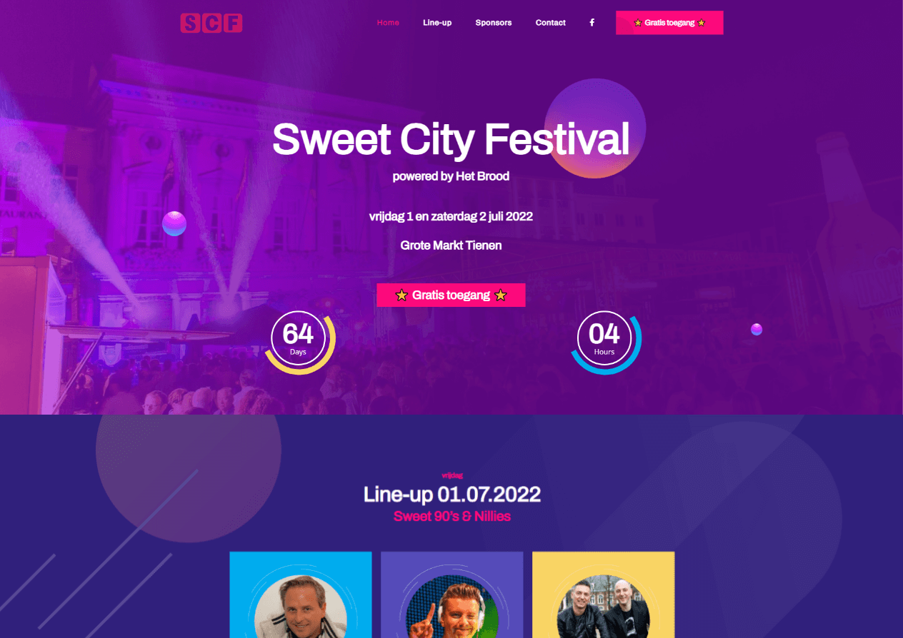 Website Sweet City Festival: www.sweetcityfestival.be